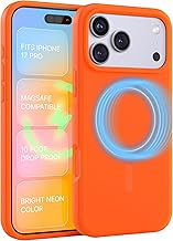 FELONY CASE for Apple iPhone 17 Pro - Neon Orange MagSafe Case, Soft-Touch Liquid Silicone, Anti-Scratch & Magnetic iPhone Case, 360° Shockproof Protective Cover, Compatible with MagSafe Accessories