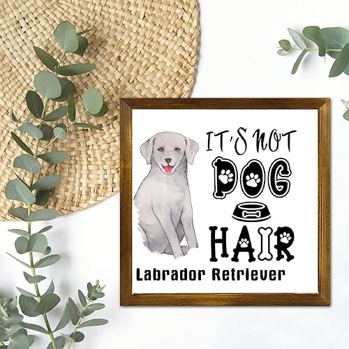 Vista 89 de Letrero de madera con texto en inglés «It's Not Dog Hair» («It's Not Dog Hair» American Bully Dog Dog), regalo decorativo para la pared del hogar