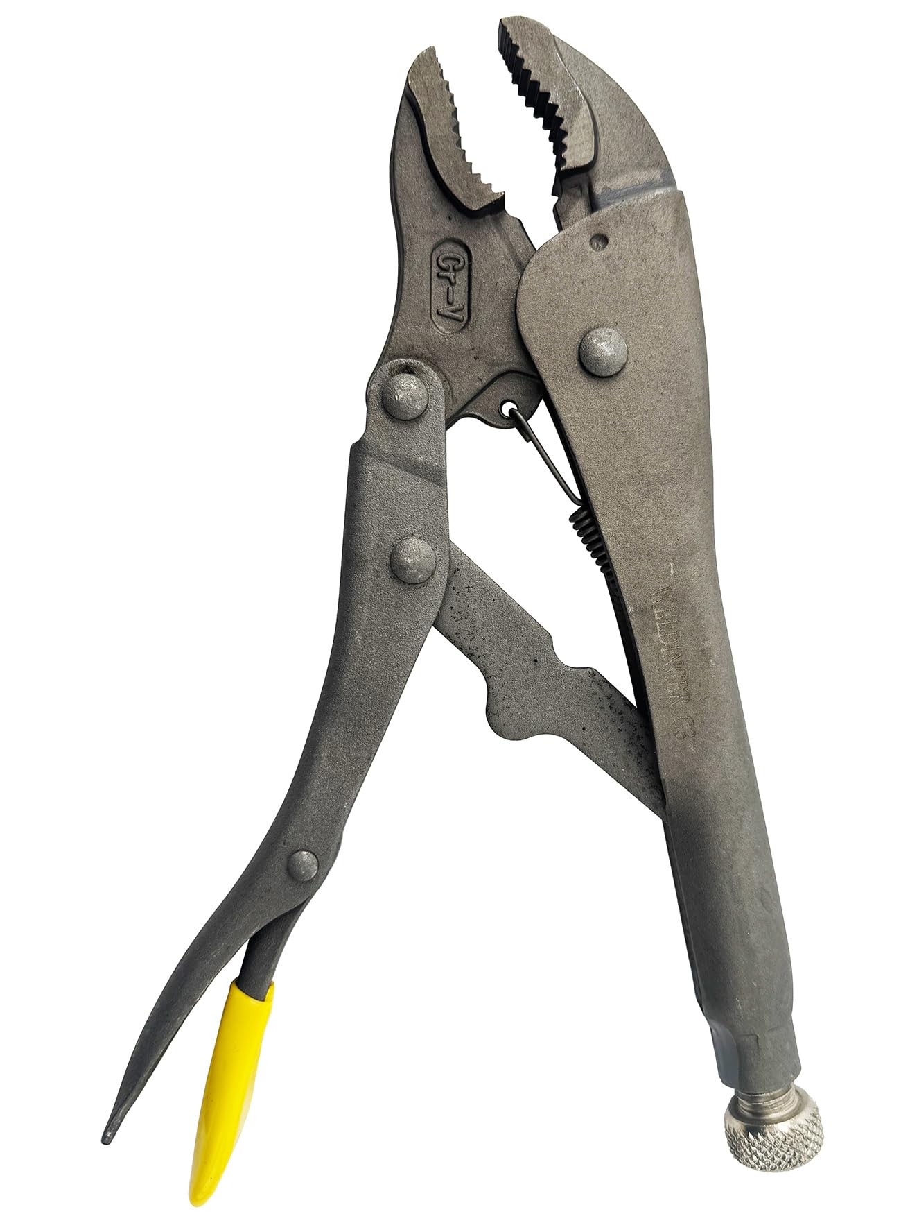 WELDINGER GS2 4-teilig Schweißer Gripzangenset eco Standard, Breitmaul, C-Grip und 2-Punkt