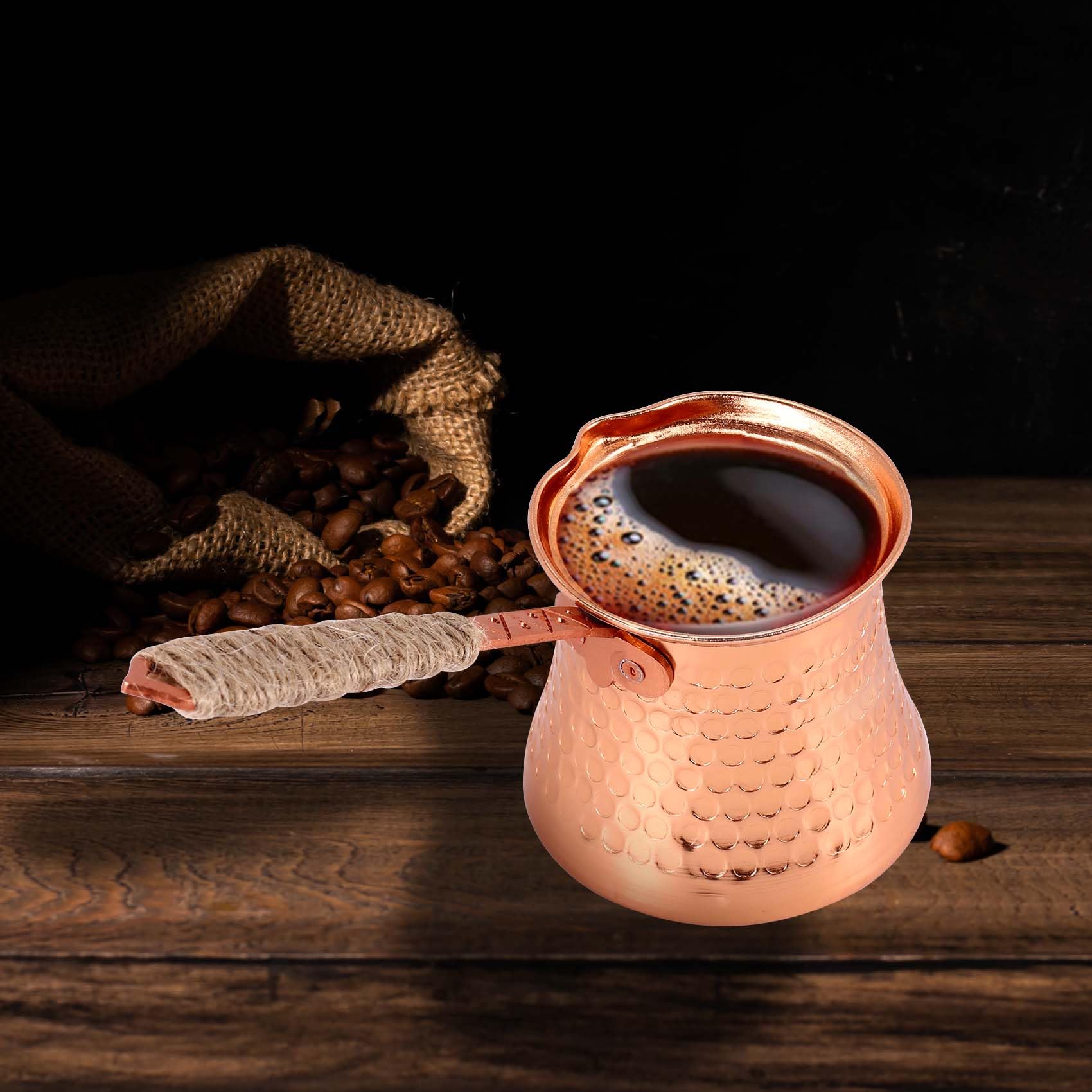 Caffettiera Turca Turca con da 320 Ml Caffettiera Turca nel Rame Turca per Caffetteria Cezve