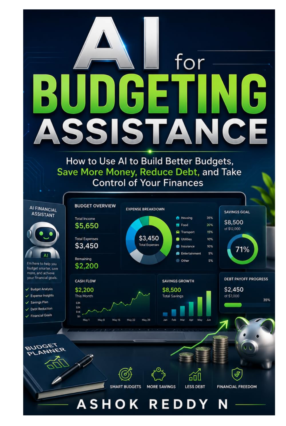 AI for Budgeting Assistance: How to Use AI to Build Better Budgets, Save More Money, Reduce Debt, and Take Control of Your Finances