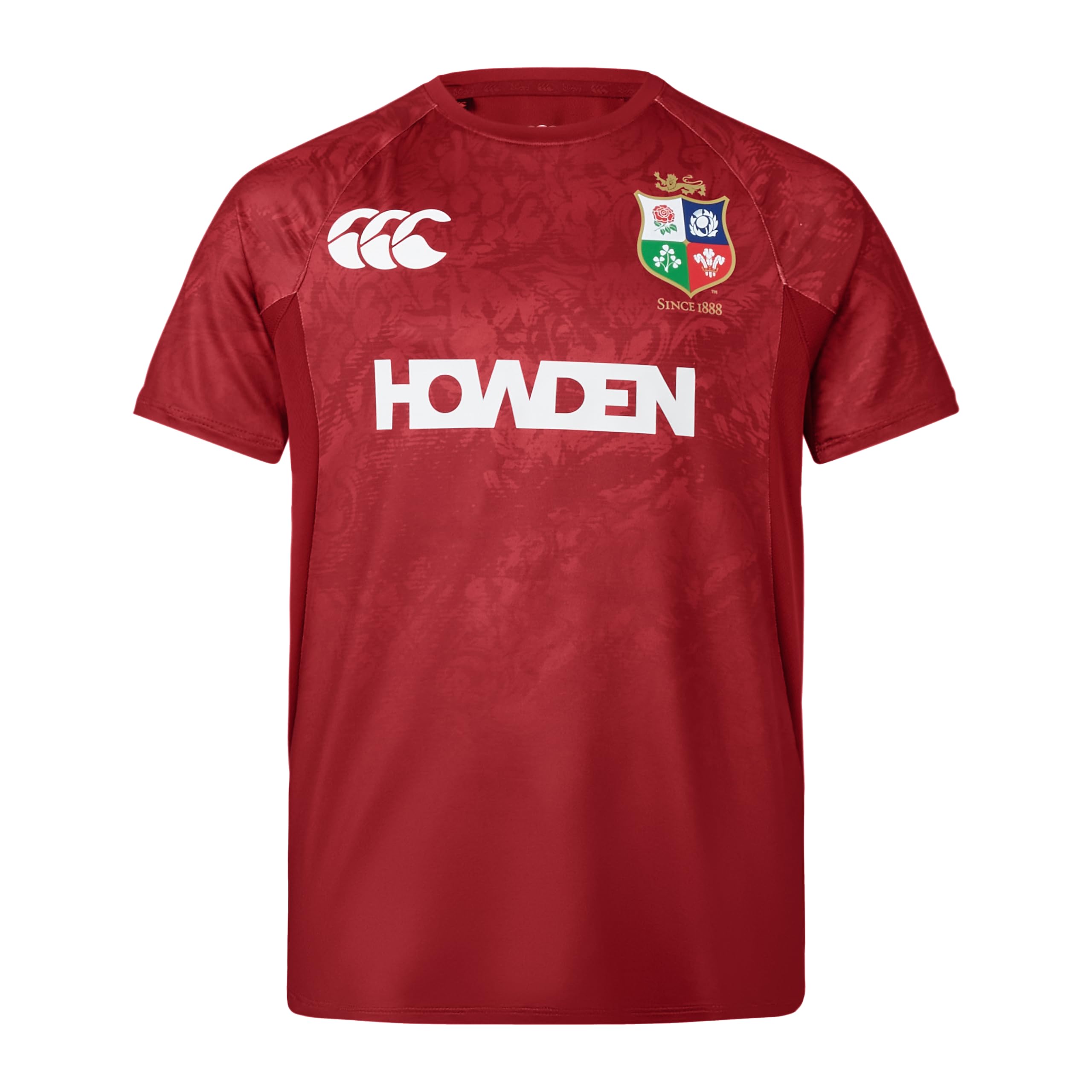 British & Irish Lions Canterbury Junior Unisex Official Canterbury Superlight T-Shirt | Technical Rugby Tee | Breathable, Red Dahlia, 10