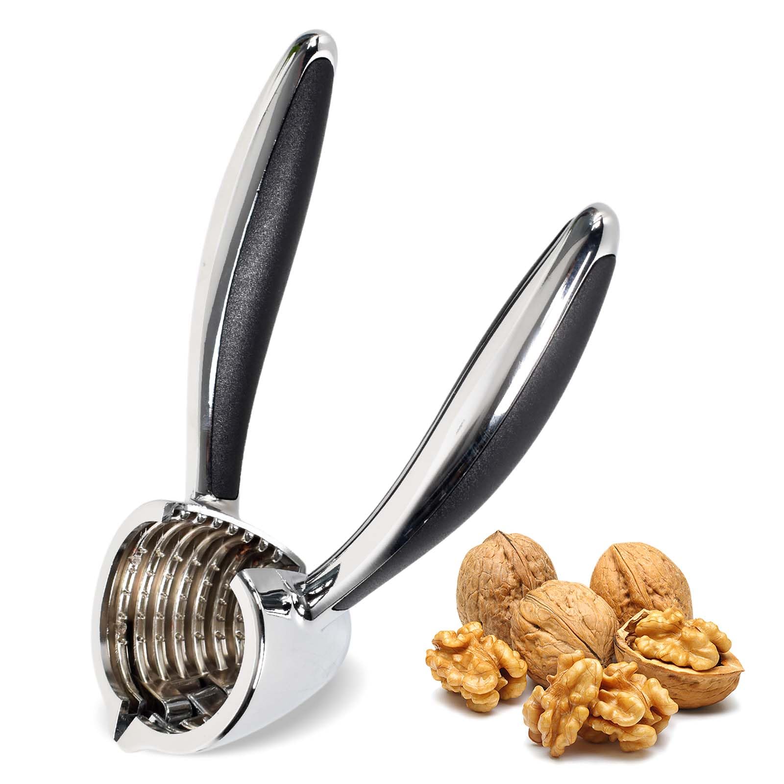 Alyxen Nutcracker Heavy Duty,Nut Crackers for All Nuts Walnut Cracker for Pecans Hazelnut Walnuts Plier Opener Kitchen Tool Heavy Duty Non-slip Handle
