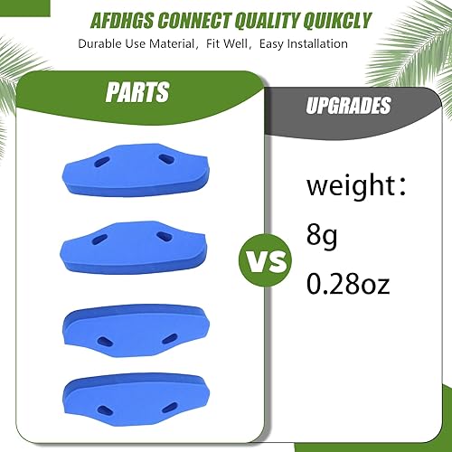 Miniatura 3 de 4PCS RC uretano parachoques delantero para Tamiya TT-01TT-02TGS 53683 OP683 51007 Parachoques actualización piezas (azul