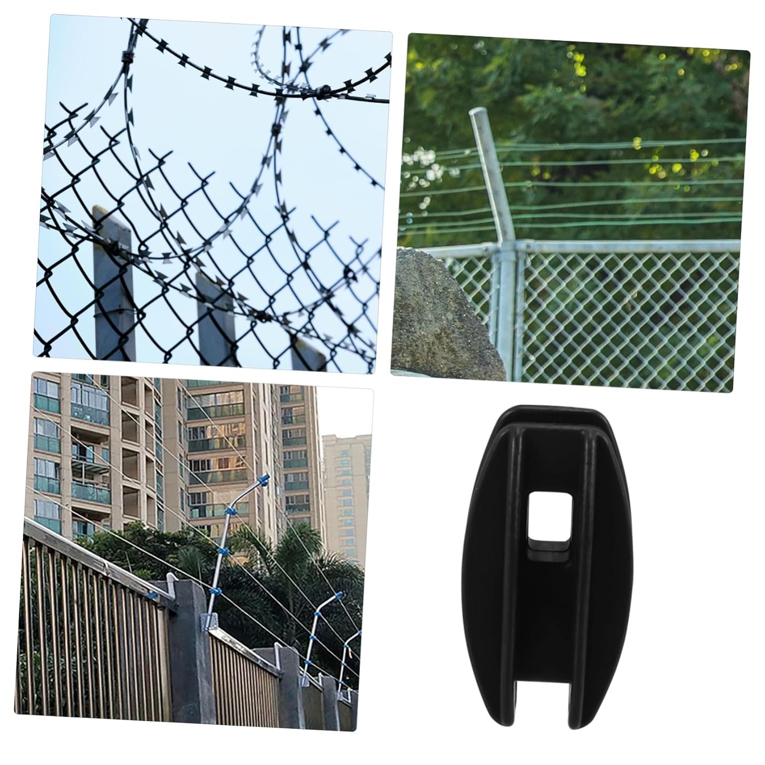 YARNOW 50pcs Electric Fence Wire Insulators for Livestock Durable Insulators for Farm Fencing Easy to Install Prevents Circuits Suitable for Various Electric Fence Applications