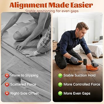 Floor Gap Fixer Tool for Laminate, 2026 Laminate Flooring Tools, for Wood Tile Baseboard Paver Construction Bathroom Kitchen Living (Green)