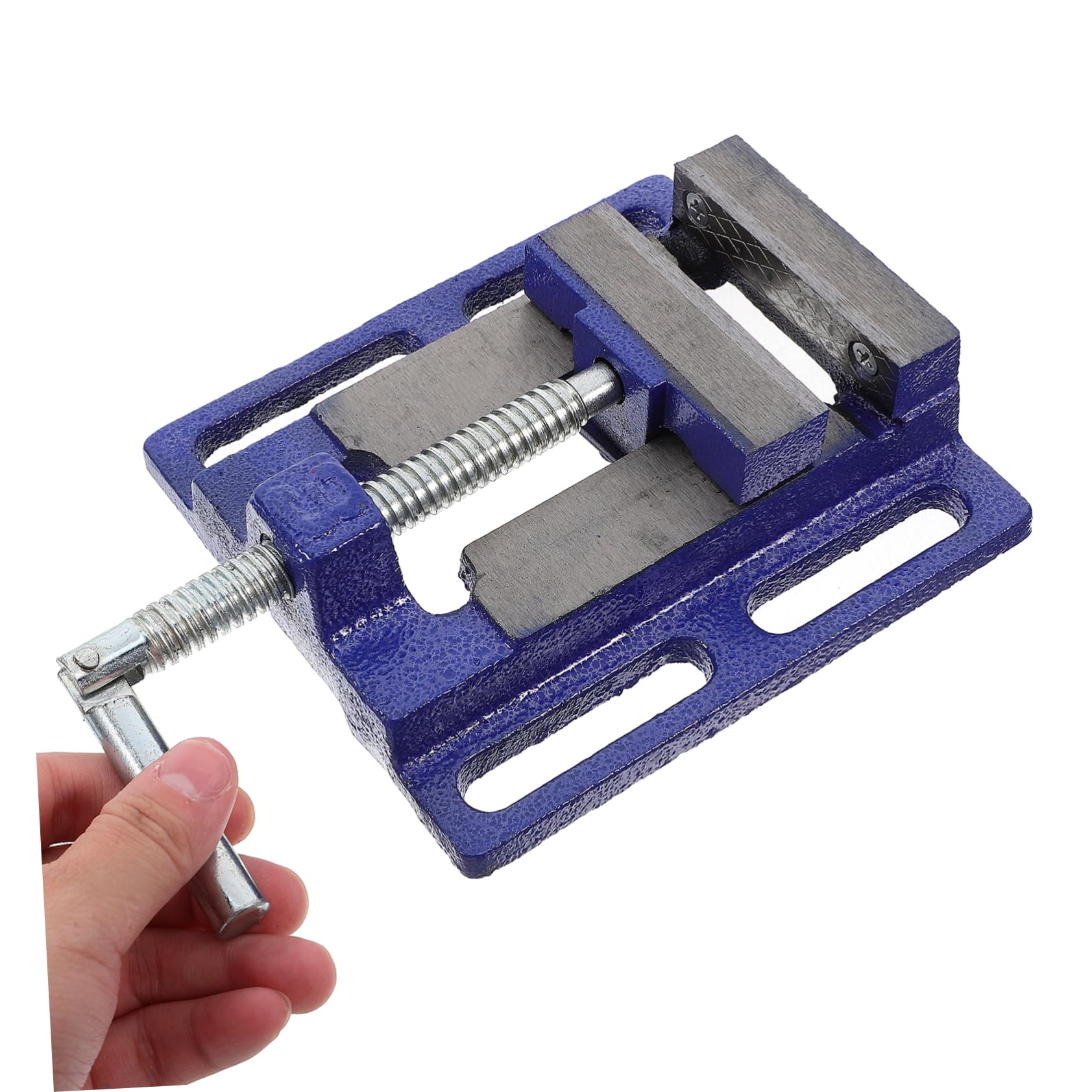 PartyKindom Abrazadera de Mesa de Banco de Trabajo para Fresadora Diseño Simple y Elegante, Construcción Fiable de Acero de 77 Mm para Taller de Carpintería
