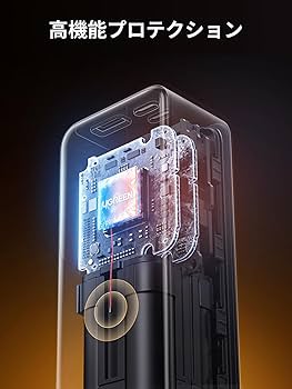 Amazon | UGREEN Nexode 巻取式USB-Cケーブル内蔵 モバイル