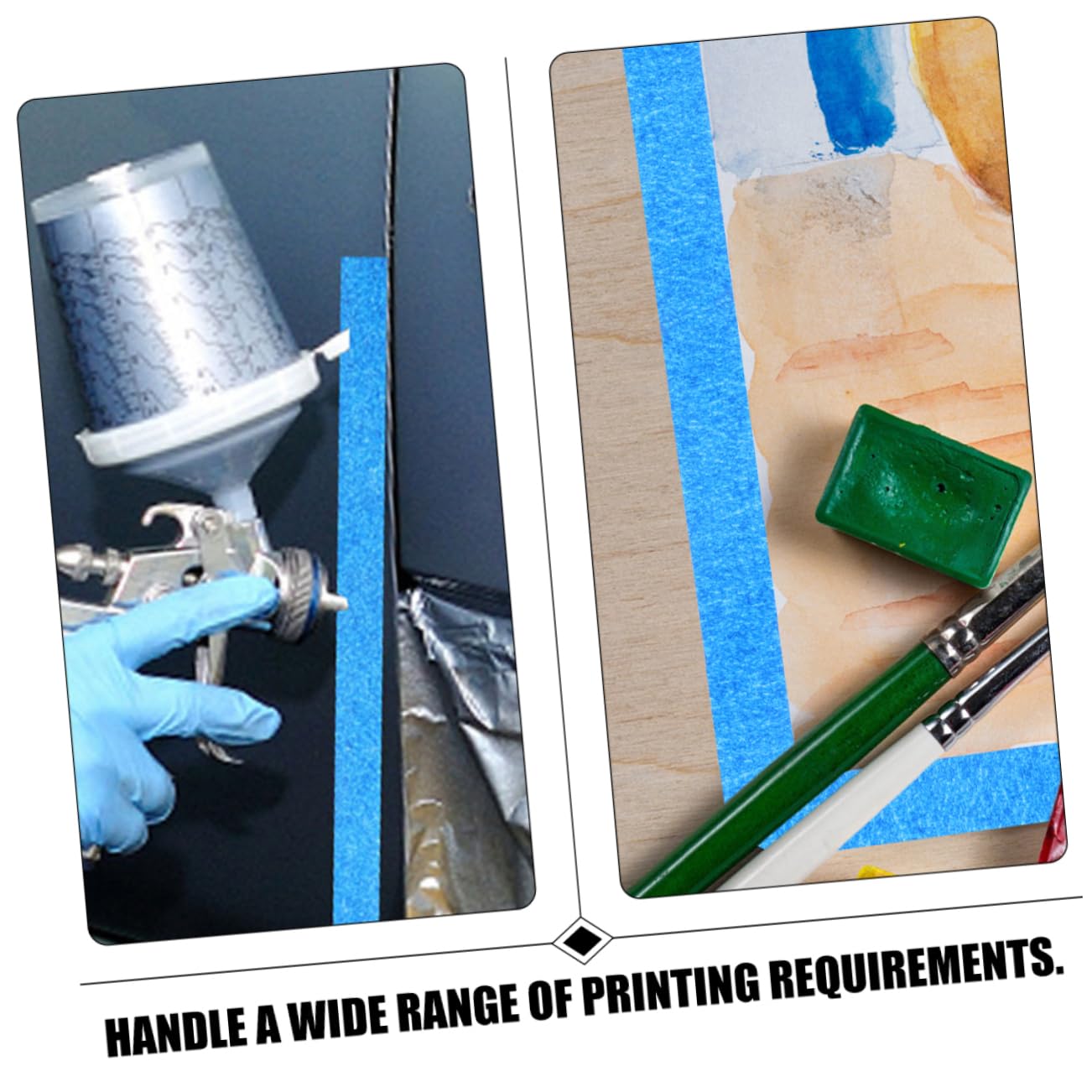 Gadpiparty Blue 3D Printing Masking Tape Roll for Painters, Paper Adhesive