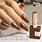 Double Rhythm 15ML Gel Polish Pure Sheer Same Color Same Bottle Soak Off Gel Polish Art Manicure Salon DIY at Home for Women (Brown-A1444)