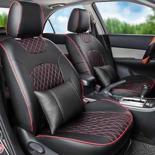 Juego de fundas de asiento a medida de piel sintética para Toyota Estima Land Cruiser Prado Fortuner Alphard Previa Wish con aspecto de piel para