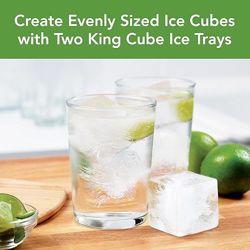 Vista 12 de Tovolo King Cube Ice Tray Gris ostra con tapa