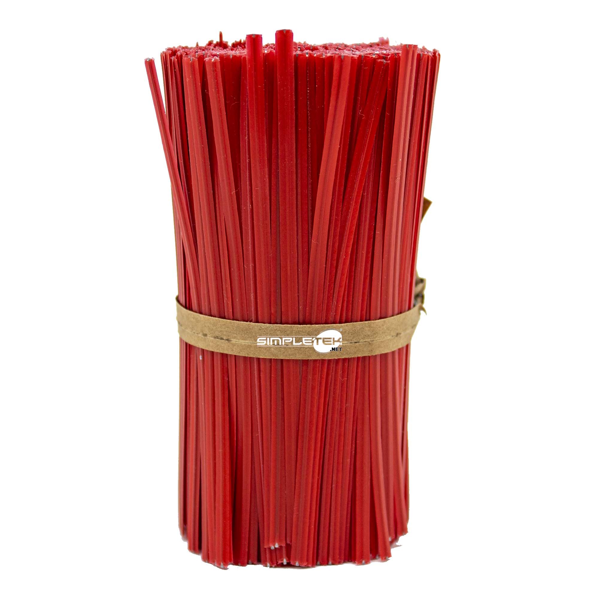 Colliers de serrage plastiques rouges 10cm attache câble fil aluminium | 1000 pcs