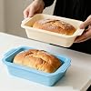 Silicone Loaf Tin with Frame: 24x13cm Nonstick Banana Bread Tin for Baking - BPA-Free Loaf Pan Oven & Freezer Safe - Silicone Bread Mould for Making Sourdough & Meatloaf - for Bakers & Baking Lovers
