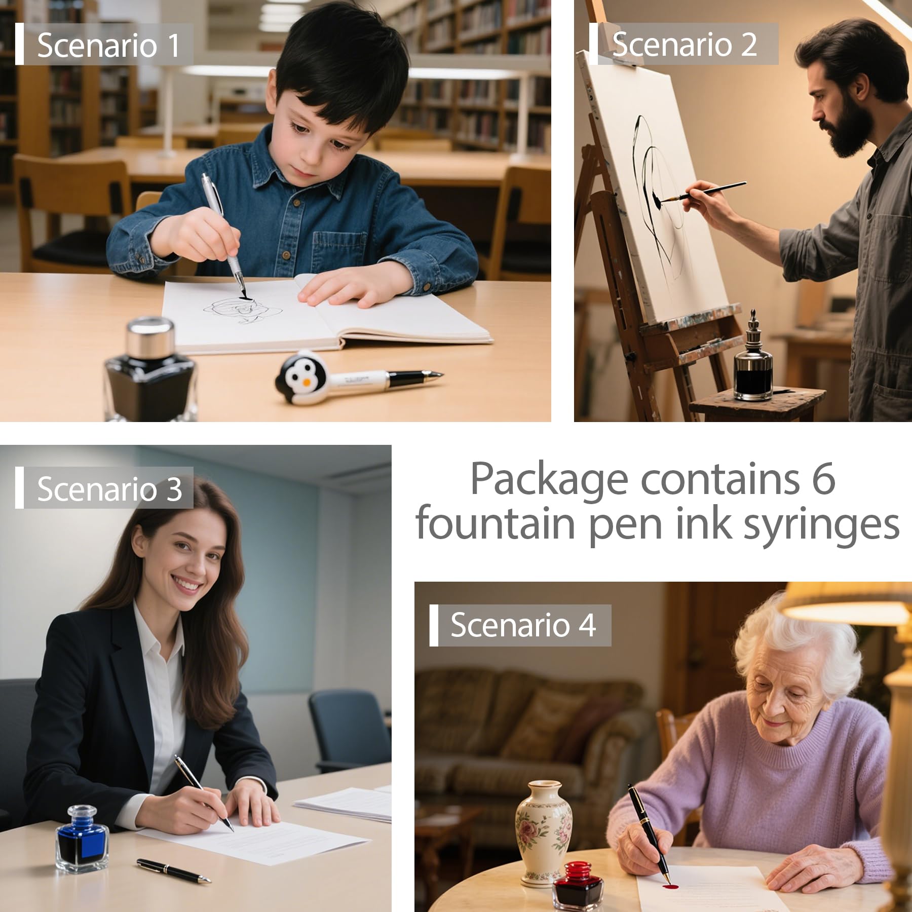 Fountain Pen Ink Syringes - Refill & Clean Pens -7