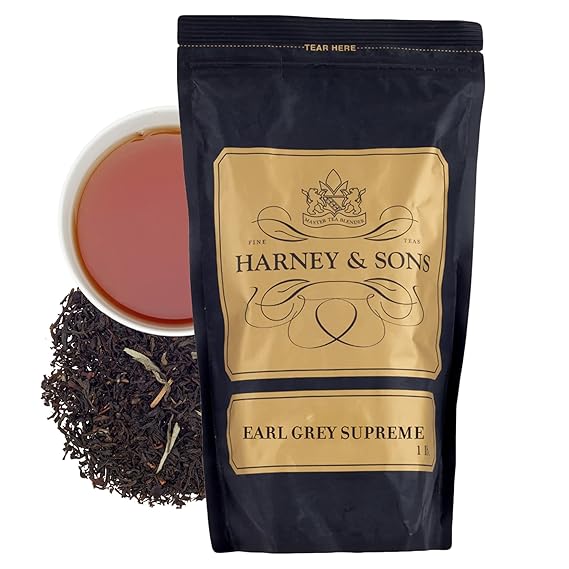 Amazon - Harney & Sons Earl Grey Supreme Tea, Loose leaf 16 ounce