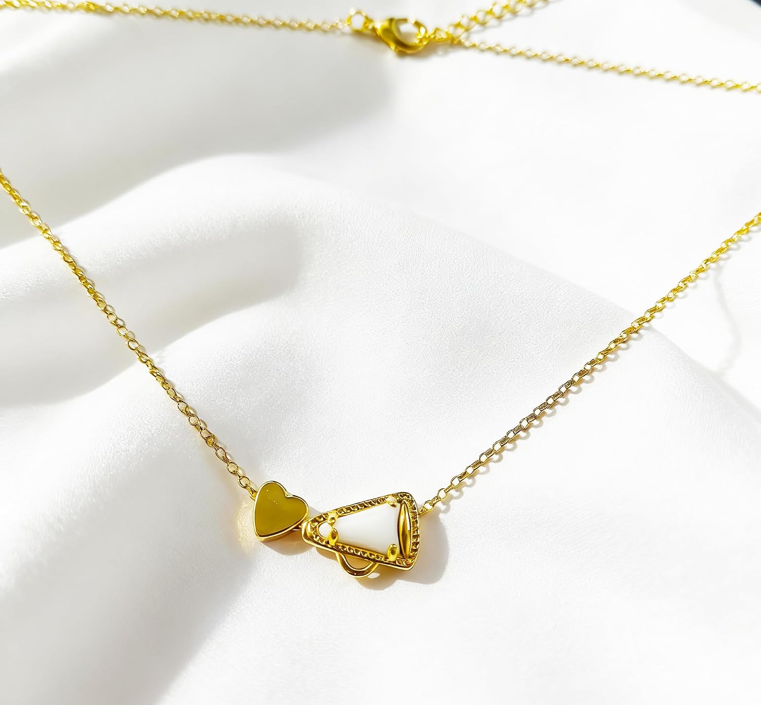 Cheerleader Cheer Gifts Cheerleading Necklace for Women Mom Coach Team Cheer Stuff Accessories Birthday Gifts for Cheerleader