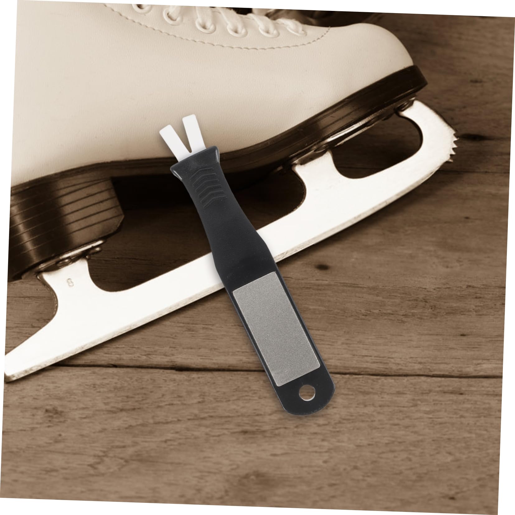 Yardwe Schlittschuhschleifstein Schlittschuhzubehör Kunststoff Profi Schlittschuhschärfer Schlittschuhschärfer Korund