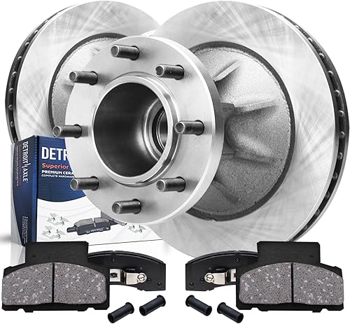 Miniatura 21 de Detroit Axle - Kit de frenos para Ford Transit Connect 2018-2023, rotores de freno de disco Pastillas de freno de cerámica con reemplazo de