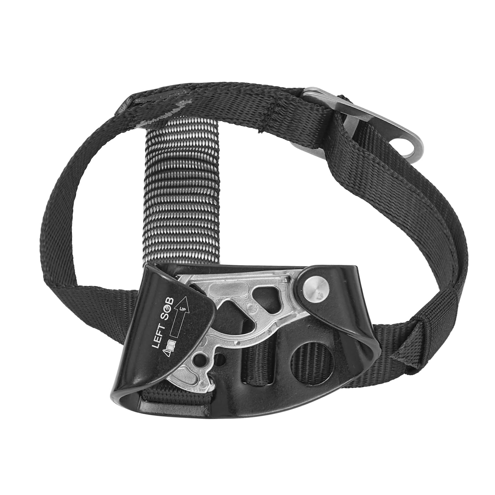 RESQT Foot Ascender, Outdoor Rock Climbing Tree Arborist, Mountaineering Rappelling Equipment Climbing Device for 8-13mm Rope (Left-Black)