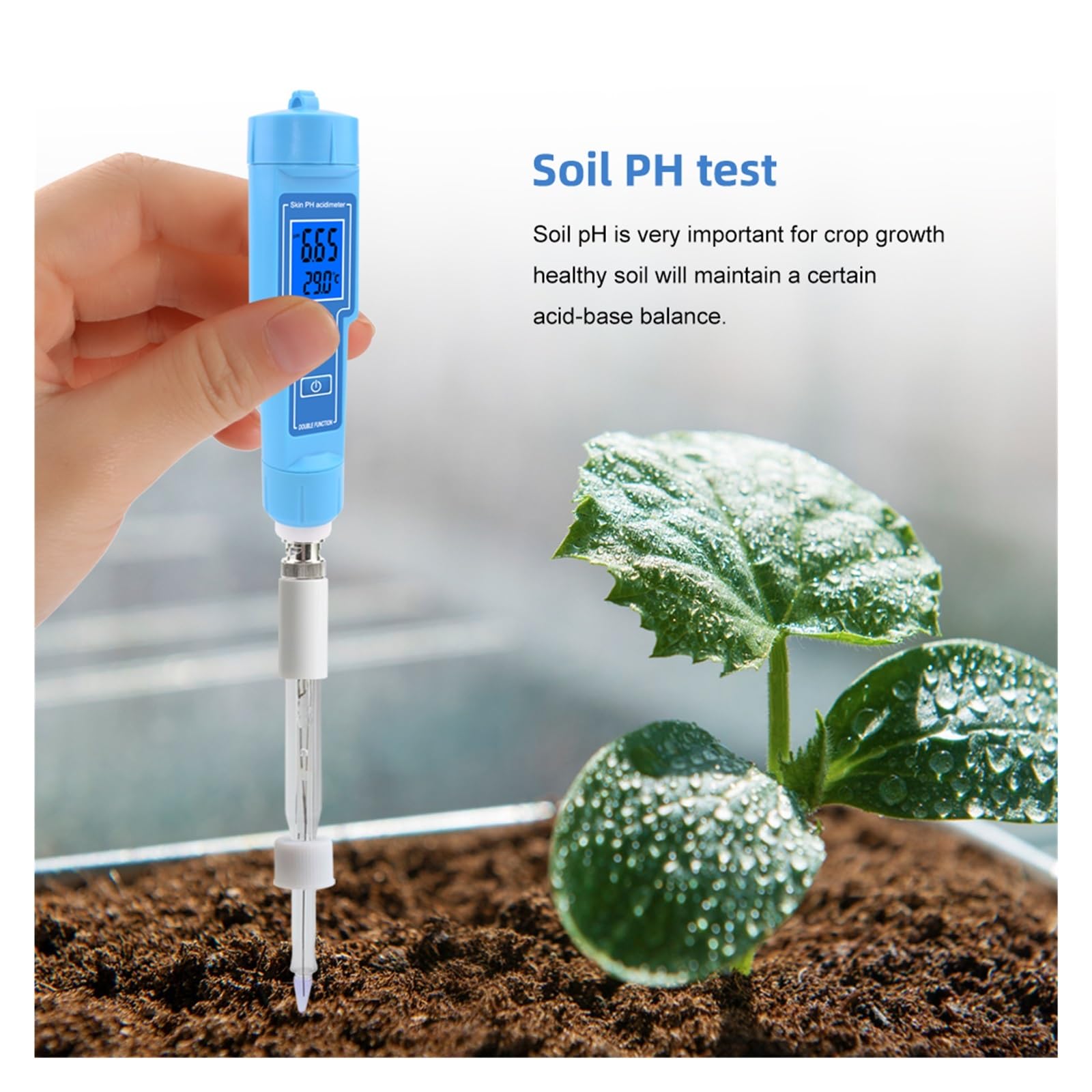 Tester miernika PH, Miernik Ph ATC 0,00-14,00 do stożkowego, luźnego sera hydroponicznego, laboratoryjnego, wody pitnej z wymienną sondą,Woda pitna, Hydroponika, SPA, Browarnictwo(PH-61181)