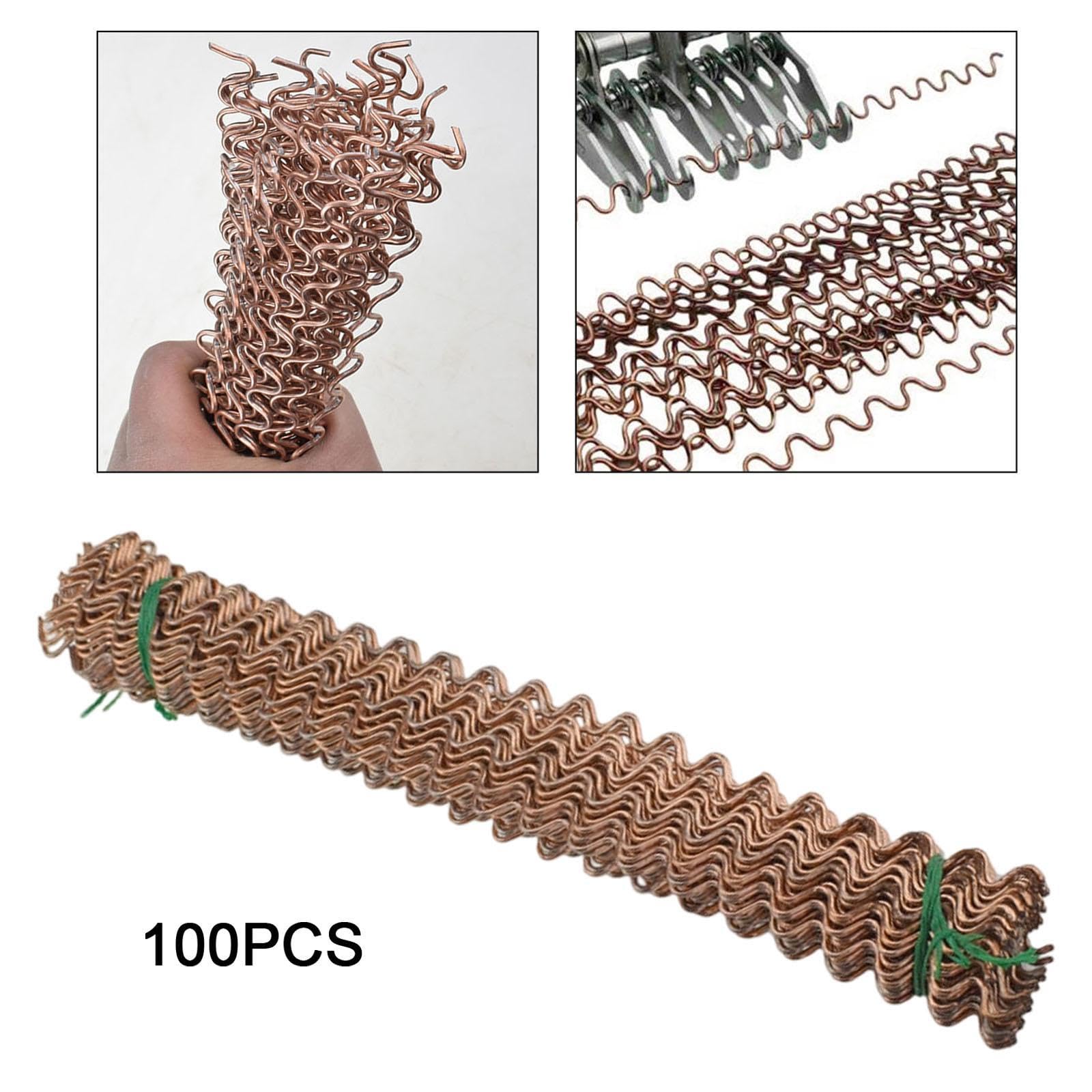 Okiyakusama 50x/100x Dent Pulling Wavy Wires Solid Spot Welding Electrodes Dent Repair Equipment for Sheet Metal Shrinkage Repair, 100 PIECES