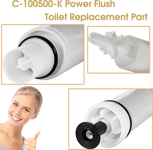 Miniatura 5 de C-100500-K Kit de montaje de cartucho de válvula de descarga, blanco, 1 paquete