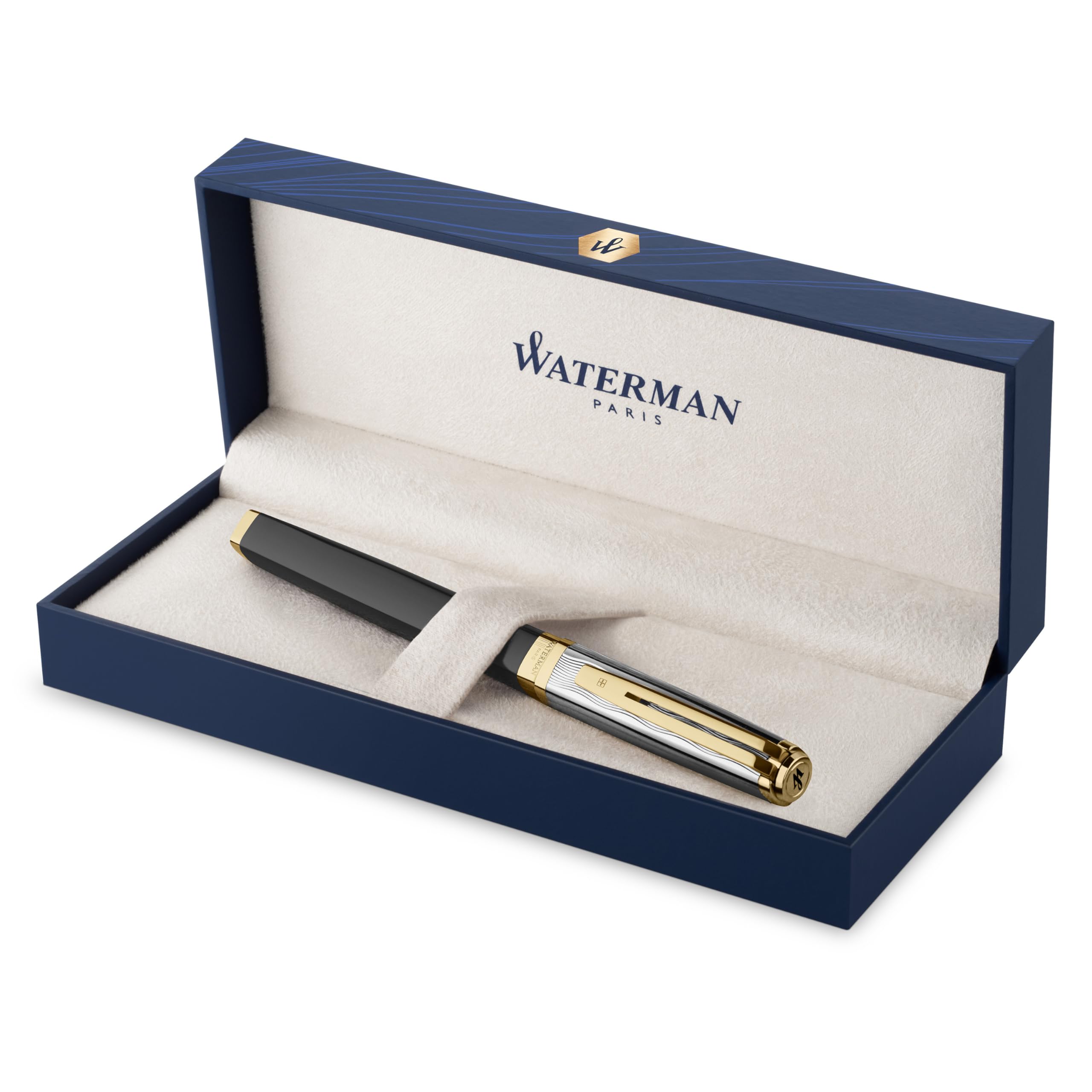 Waterman Fountain Pen In Box Waterman Carene Sea Black CT Fountain