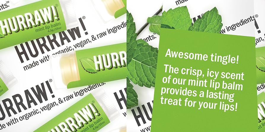 HURRAW! Lip Balm ハーロウリップバーム　Mit☆ミント Amazon.co.jp: ハーロウ! バーム ミント 4.3g : ビューティー