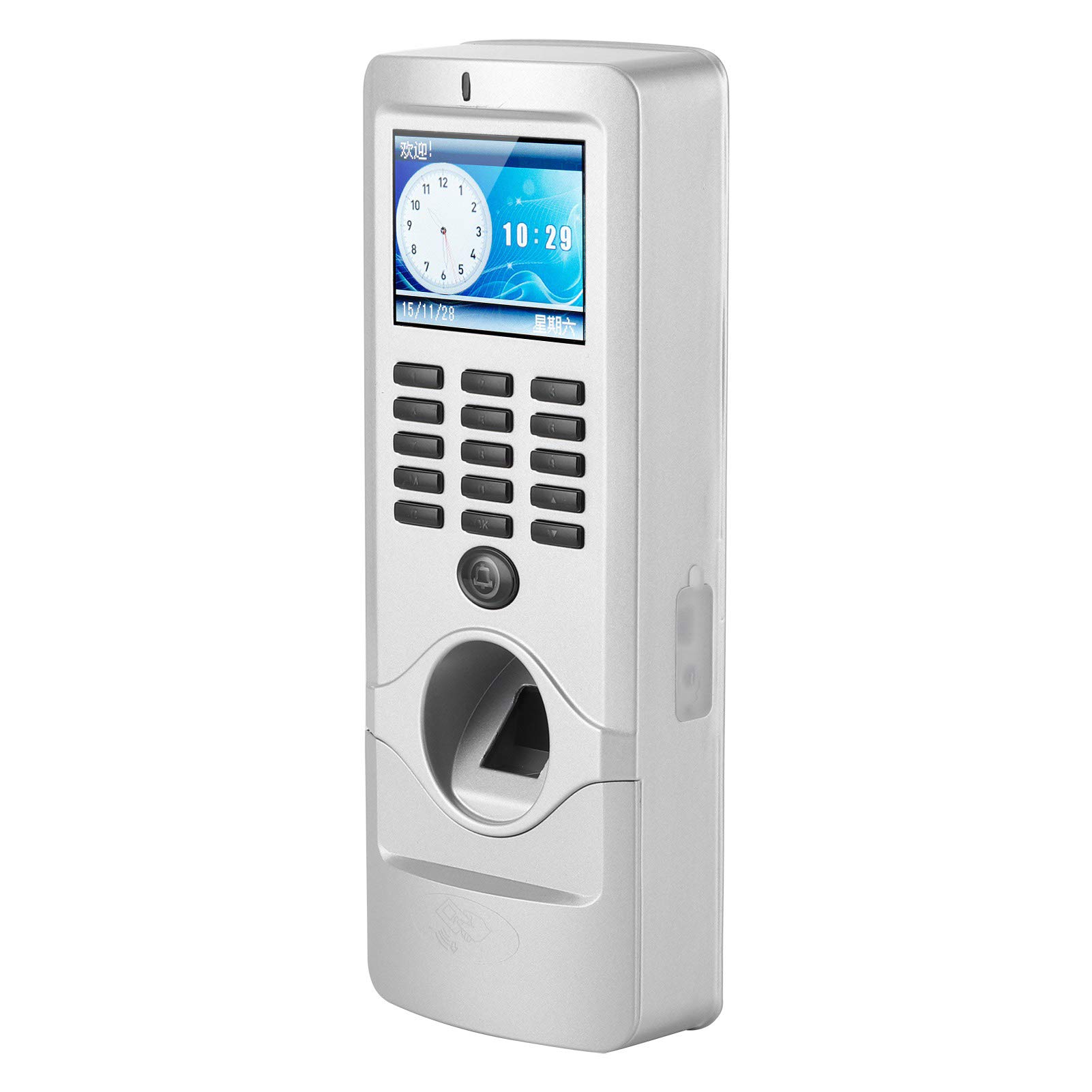 Tarjeta de Identificación de Huellas Dactilares Control de Acceso con Contraseña Máquina de Tiempo de Asistencia con/IP RS485 USB para Monitoreo Remoto y Autenticación