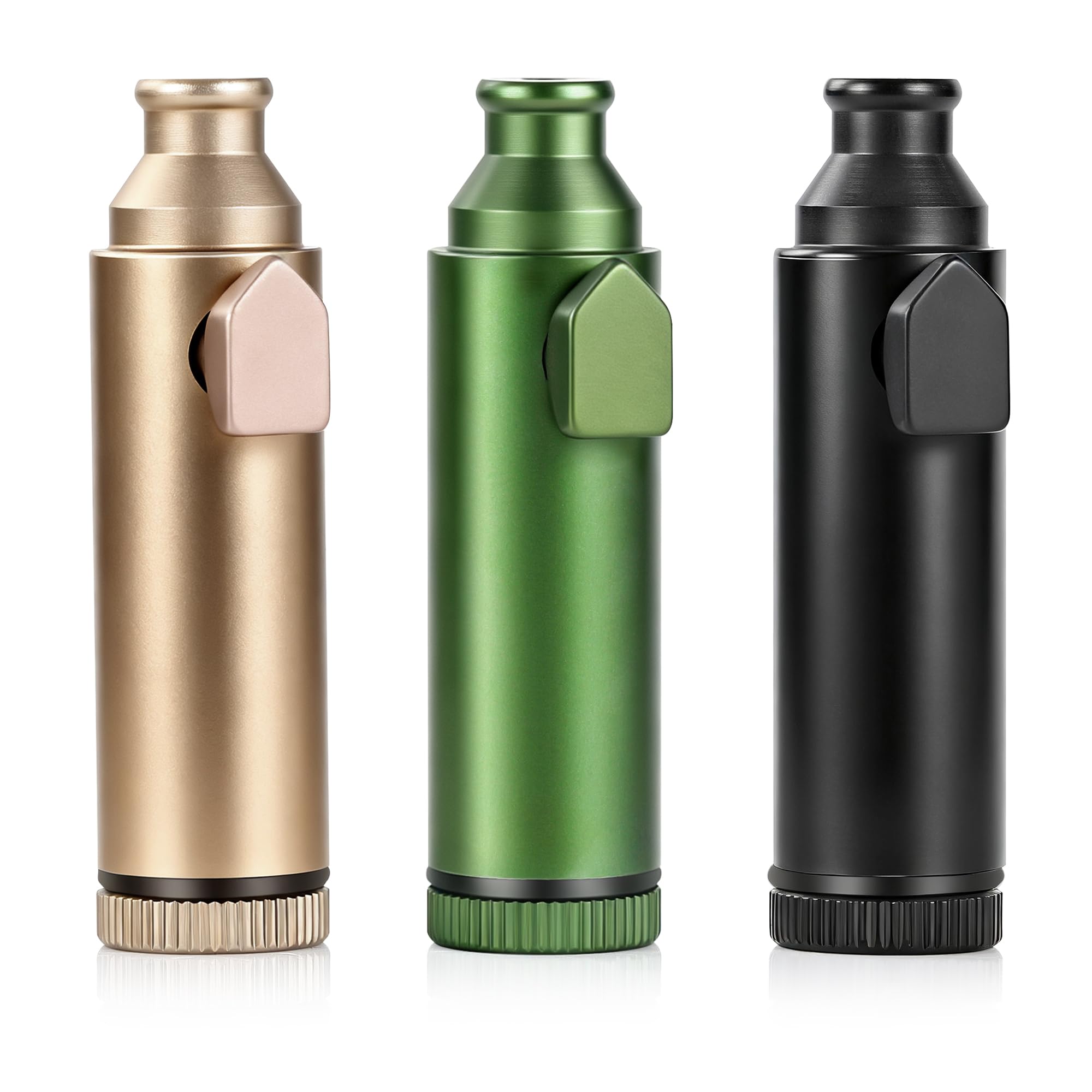 Portable Pepper Shaker (3 pack) - SnuffBulletSniffer Professional, Multi Functional SnortingKit PowderDispenser for Easy Use, Convenient Travel SpiceContainers (3)