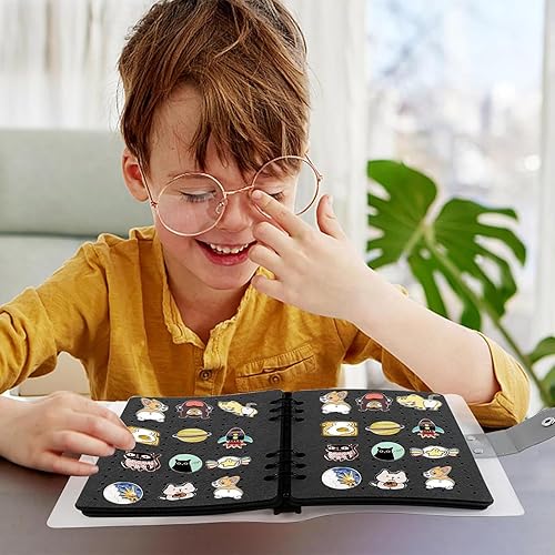 Miniatura 2 de Pin Storage Binder Holder, Pin Organizer Book, Durable Earring Jewelry Organizer Book, Travel Jewelry Organizer Book with Distinctive Book Design,