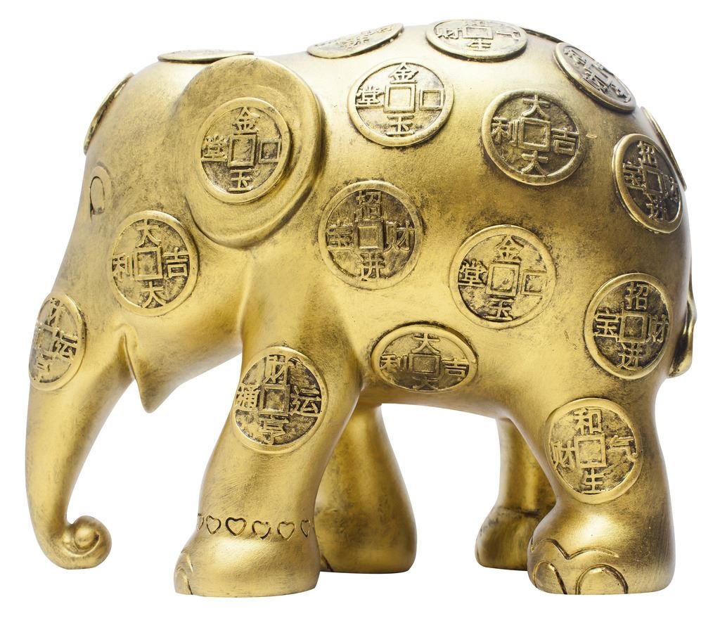 Elephant Parade Limited Edition Replica Elephant - Lucky Coins (10cm)