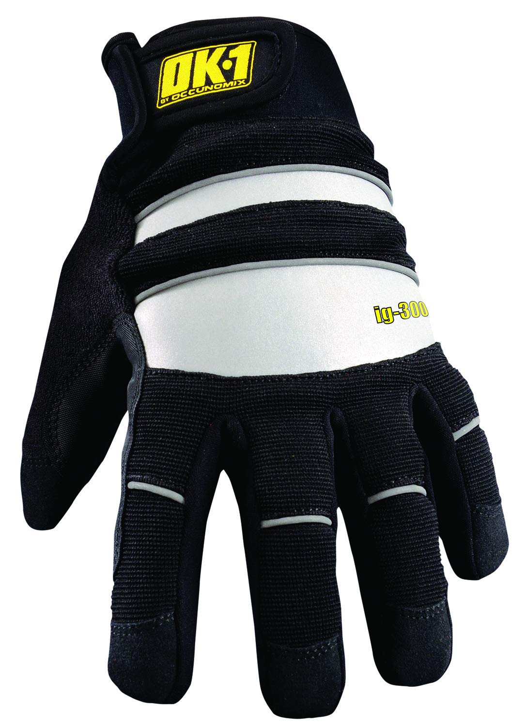 OccuNomix OK-W300-B-S Fleece Lined Waterproof Glove, Touchscreen Fingers, Small, Black