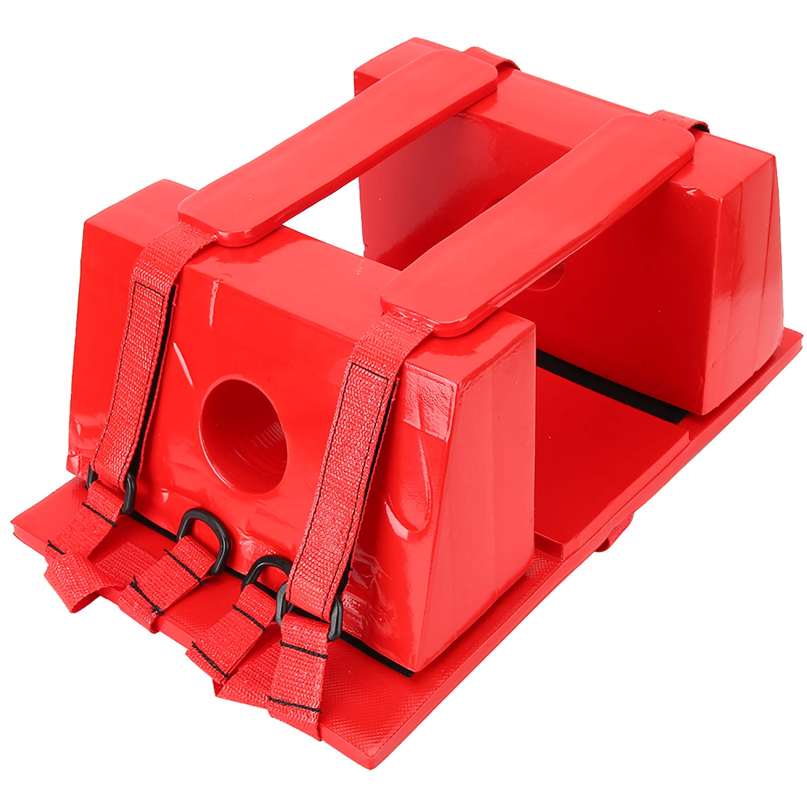 Head Immobilizer,Waterproof Portable Lightweight Emergency Spine Board Reusable Head Immobilizer with Adjustable Straps for Backboard Universal EMS EMT Emergency (Red)