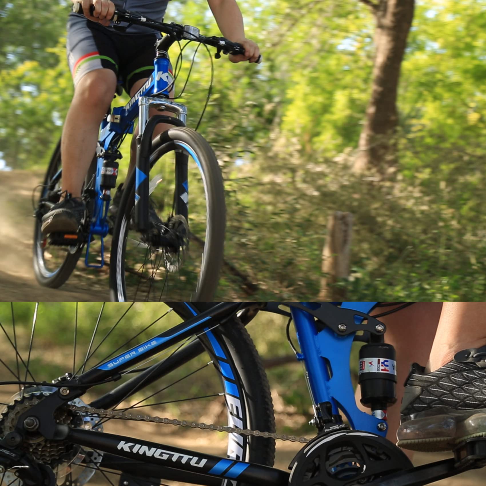 Amazon.com: EUROBIKE 26 Inch Folding Mountain Bike,Dual Disc Brake