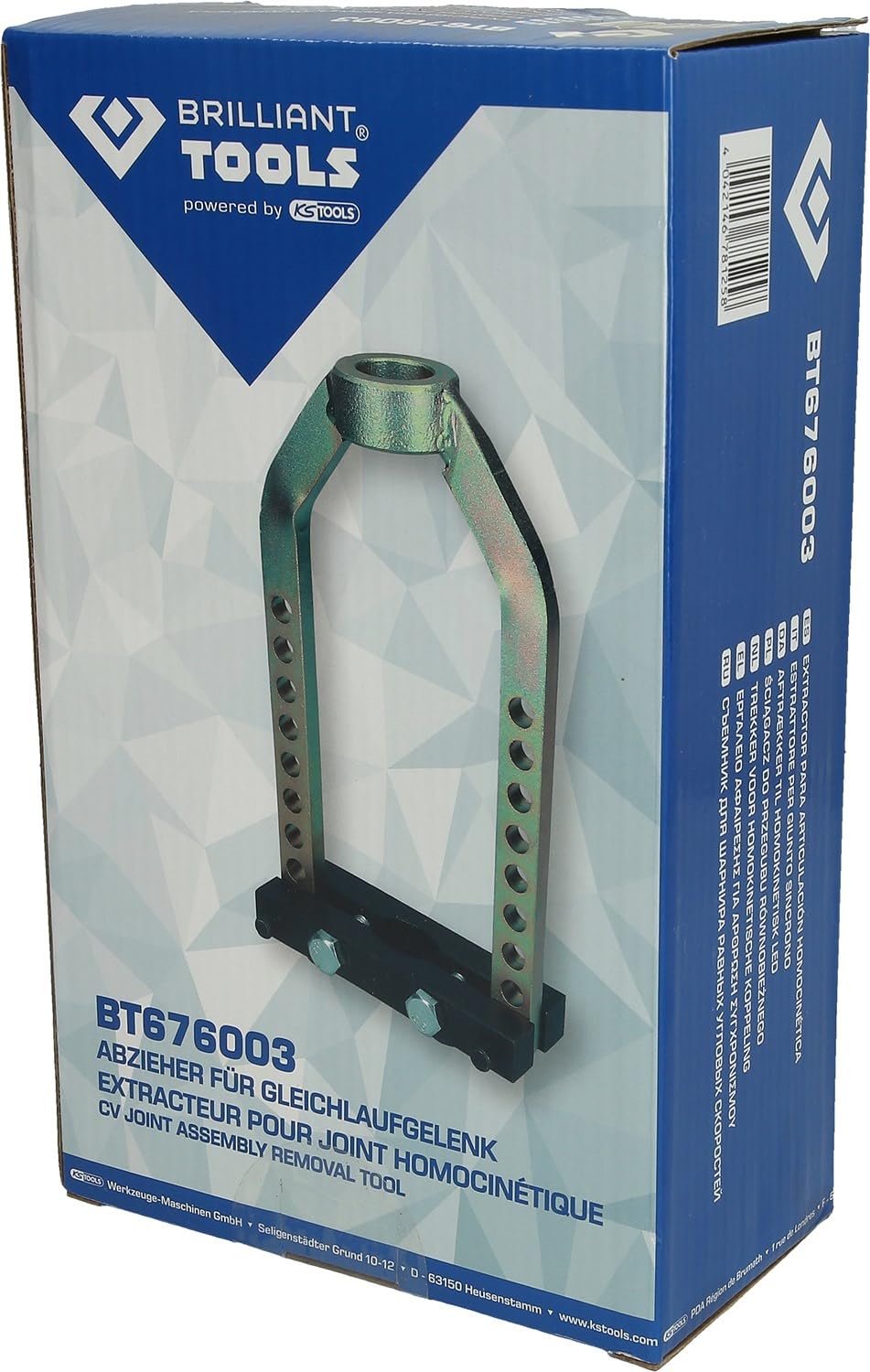 BRILLIANT TOOLS BT676003 Extracteur de joint de cardan [Powered by KS TOOLS], Bleu/ Noir