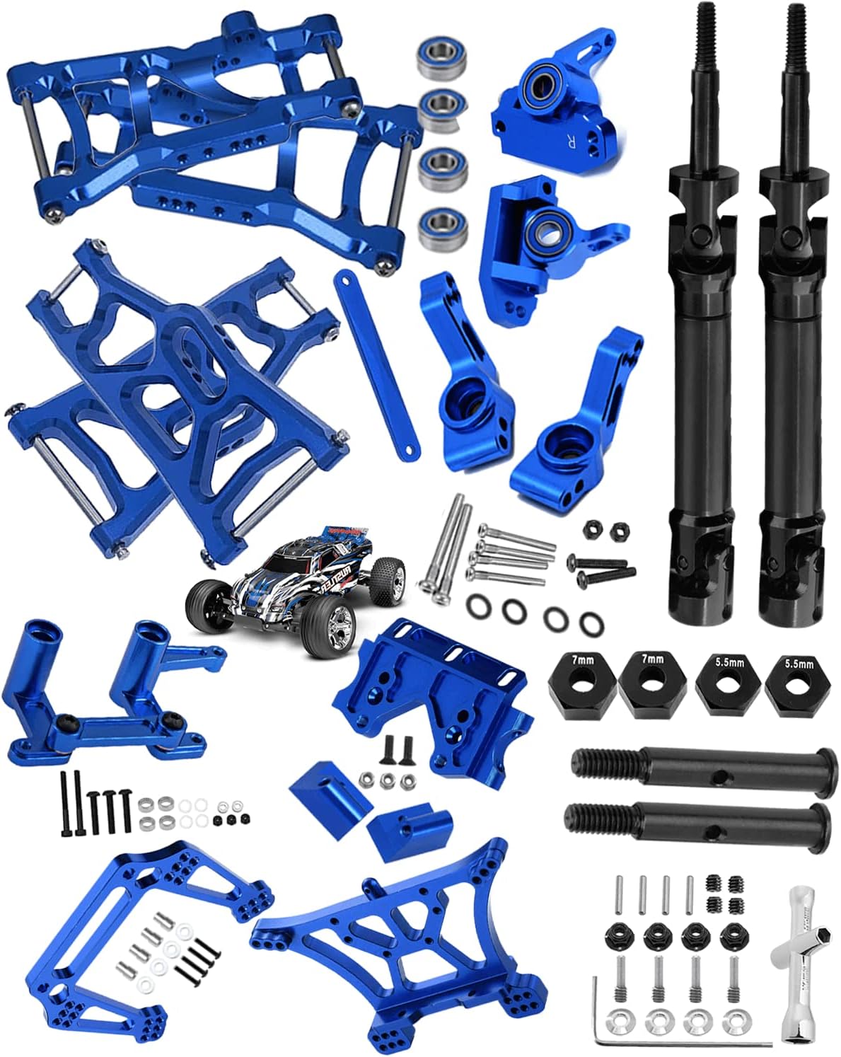Rcarmumb Upgrades Part for 1/10 Rustler 2wd VXL,Alloy