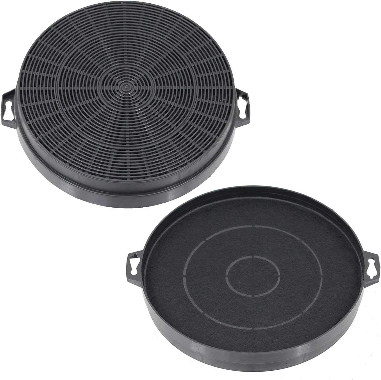 Spares2go Carbon Charcoal Vent Filter for B&Q Cata Designair Cooke & Lewis Cooker Extractor Hood (Pack of 2)