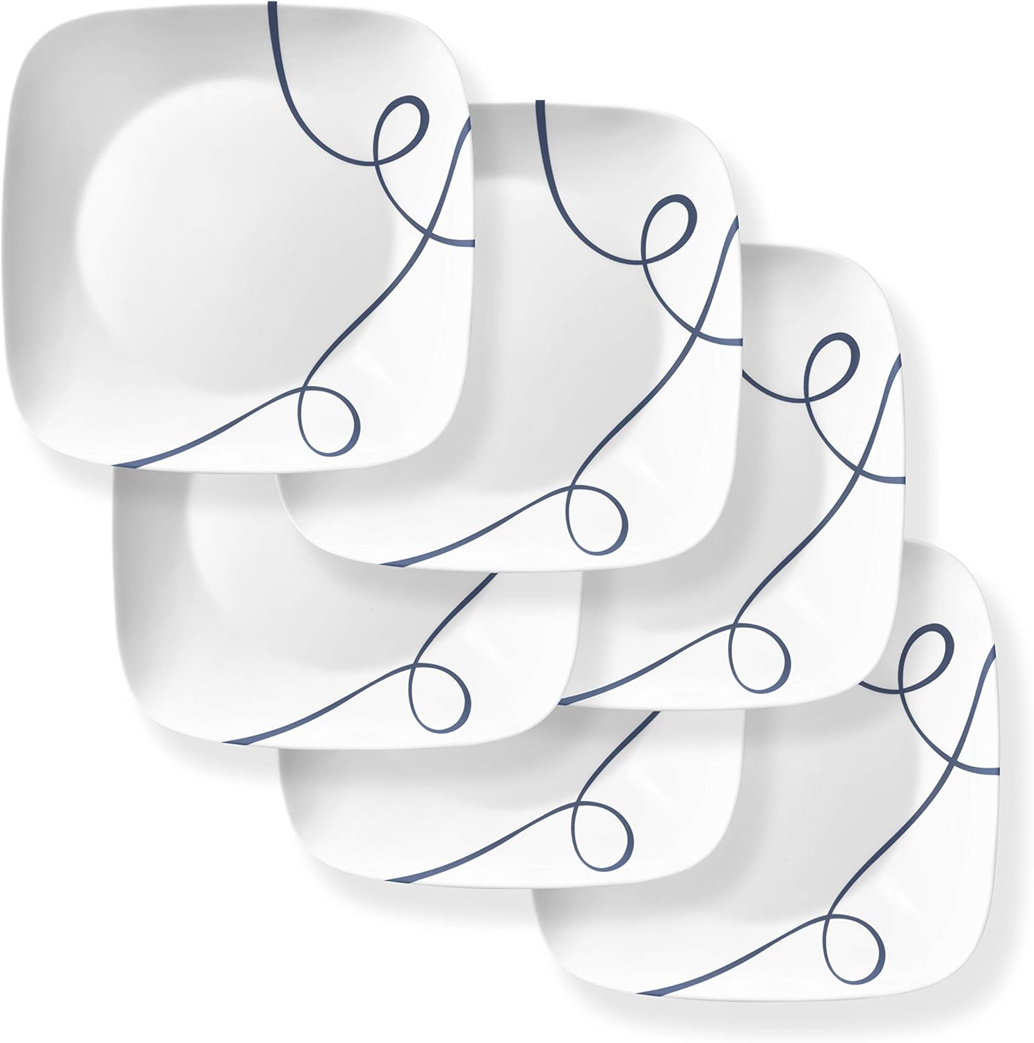 Corelle Chip Resistant Dinner Plates, 6Piece, Lia