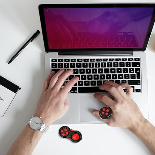 Miniatura 141 de WTYCD El Fidget Retro original: Juego de control clásico de goma Fidget Focus Toy con funciones de 8 vueltas y cordón - perfecto para aliviar