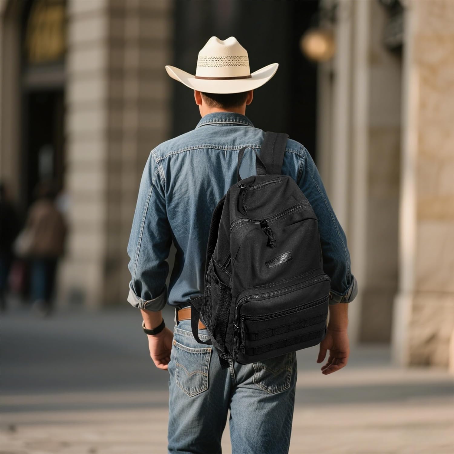 Wrangler Backpack for Men and Women, Casual Daypack for Travel, Work School, Laptop Backpack with Notebook Sleeve - Image 6