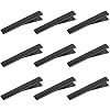 YAKA 50 Pack 1-34 Inch45 mm Black Alligator Hair Clip Flat Top with Teeth for Arts & Crafts Projects,Teeth Single Prong Metal Clips Hairbow Accessory,Hair Care,Woman