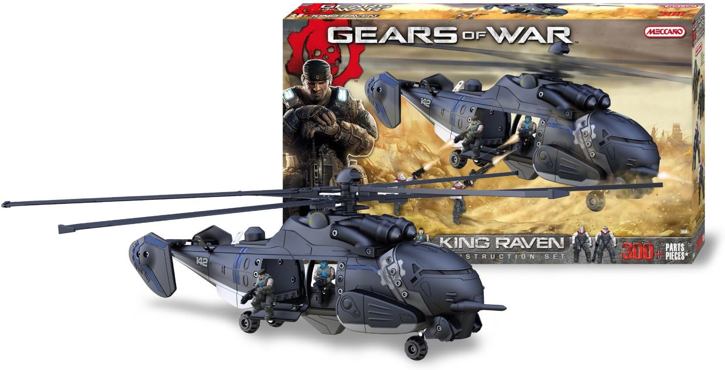 MECCANO Gears of War King Raven Kids Boys construcción Juguetes