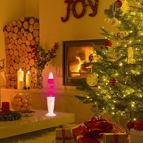 Miniatura 2 de Lámpara de movimiento líquido rosa para adultos, lámparas de magma con purpurina para dormitorio y hogar, Navidad, día de Acción de Gracias,