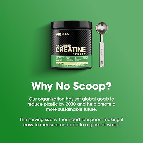 Miniatura 3 de Optimum Nutrition Creatina Micronizada Monohidrato en polvo sin sabor amistosa con Keto 60 porciones el embalaje puede variar