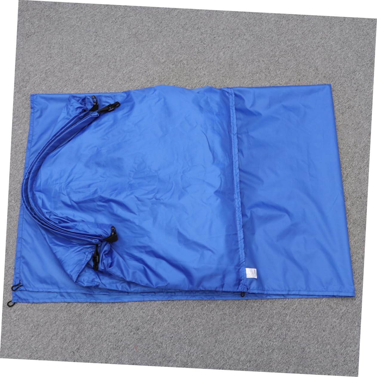 4pcs Portable Inflating Sleeping Mat with Pillow Double Person Cushion for Beach Outdoor Travel Includes Ground Stakes Blue