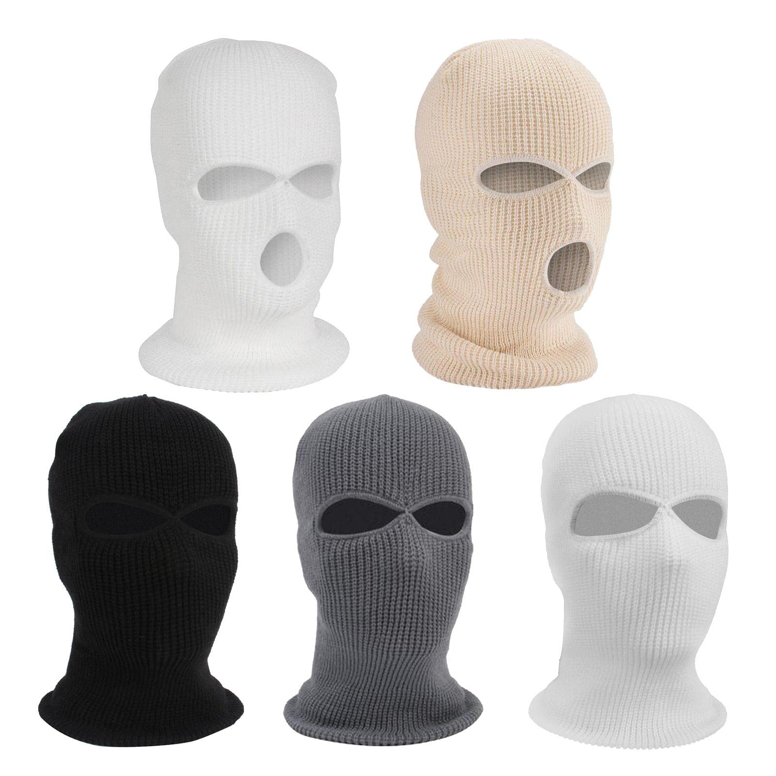 CALANDIS® 2/3-Hole Knitted Full Face Cover Ski Mask Winter Beanie Hat Khaki | 1 Piece Skiing Face Mask (B09ZNSF1KJ) Amazon Price History, Amazon Price Tracker