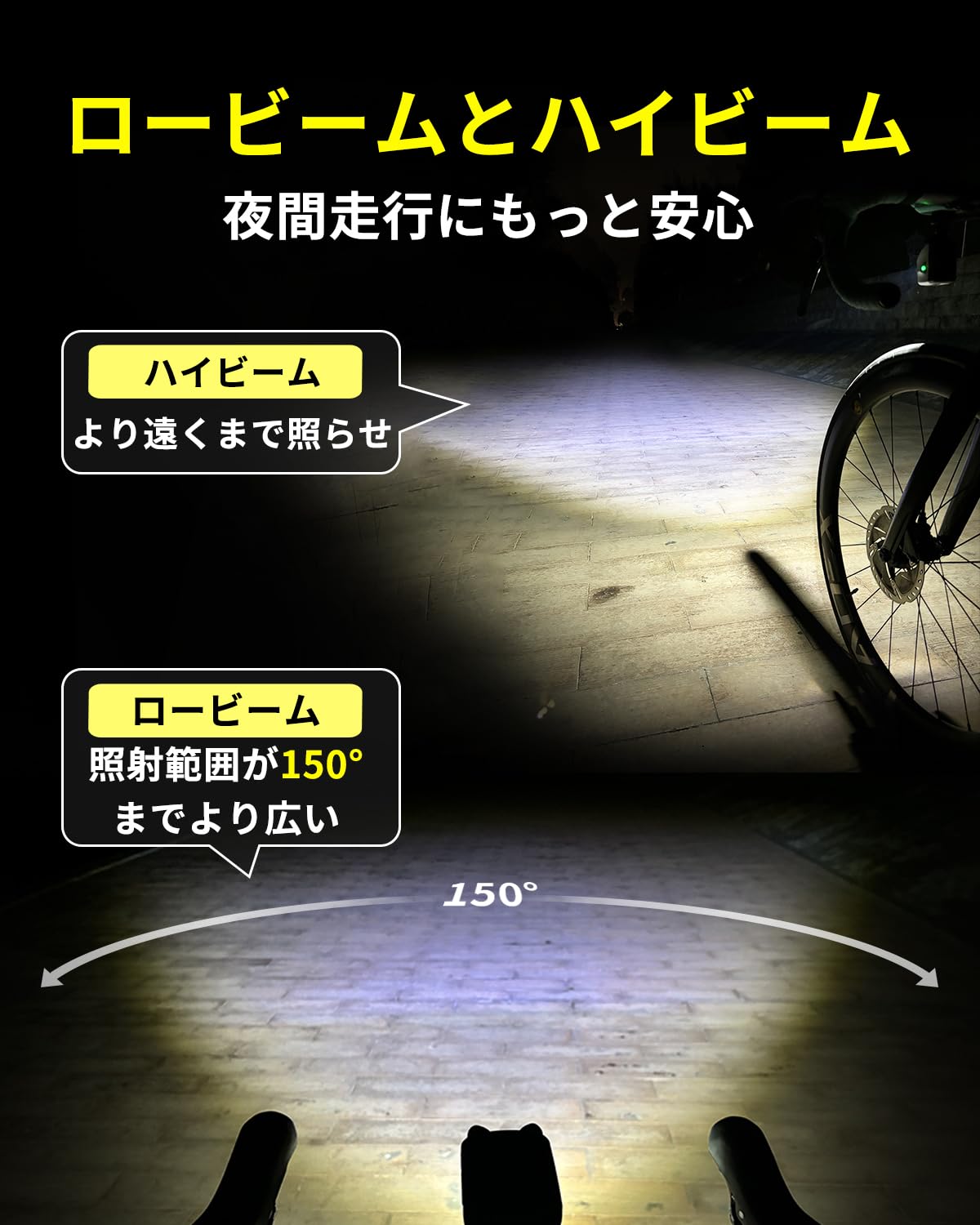 Amazon | TOWILD DL1700 自転車 ライト 吊り下げ式 1700ルーメン