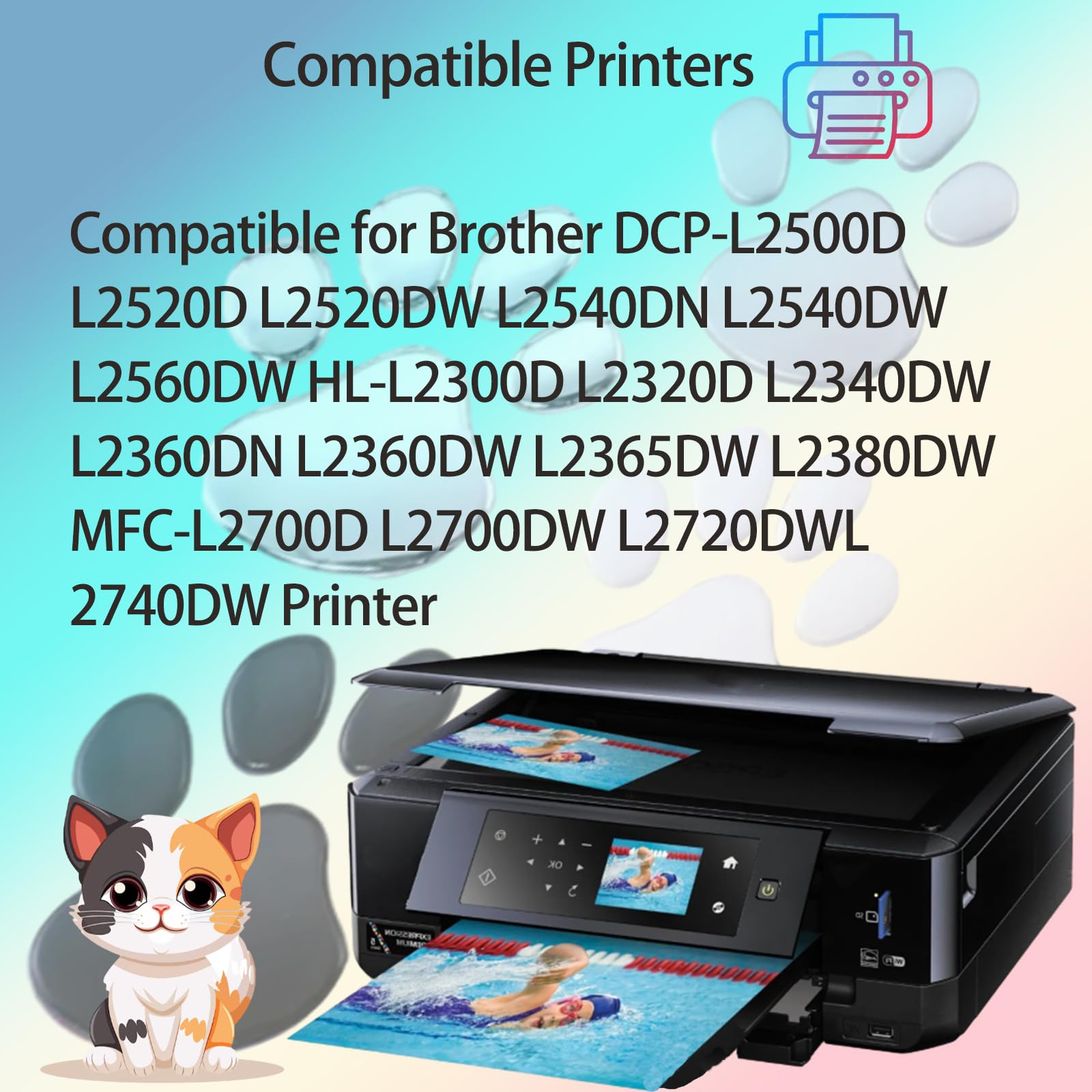 Tóner Negro Reciclado Green2Print Para Brother TN-2320 - 2600 Páginas, Compatible Con Varios Modelos